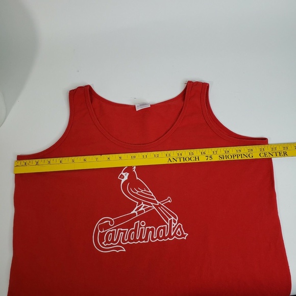 Unisex Gildan Red St. Louis Cardinals Tank Top Size Large MLB - Picture 7 of 8